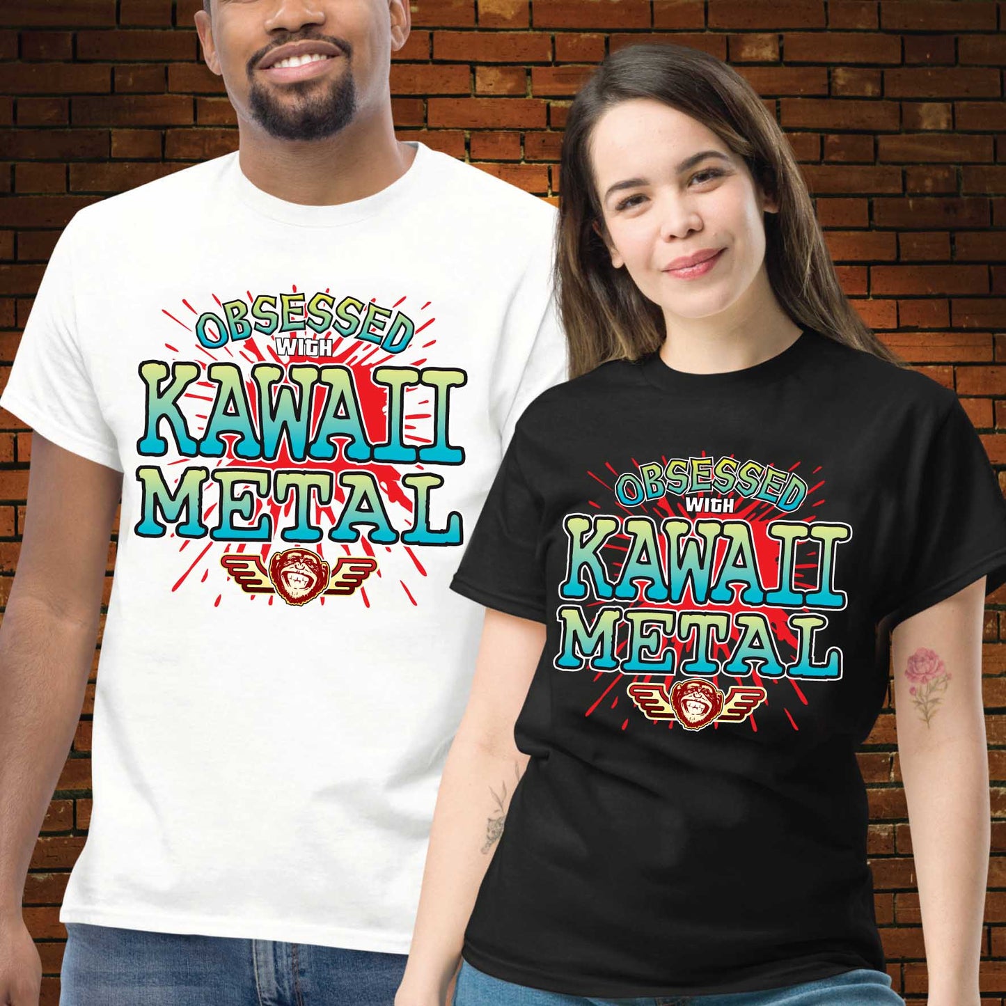 Kawaii Metal Obsessed Unisex Cotton T-Shirt