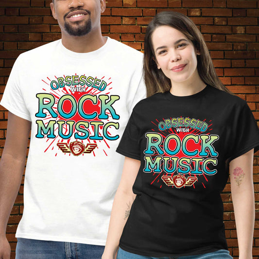 Rock Music Obsessed Unisex Cotton T-Shirt