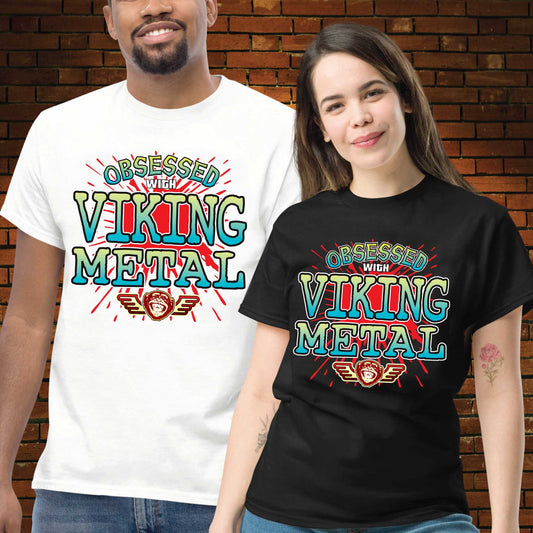 Viking Metal Obsessed Unisex Cotton T-Shirt