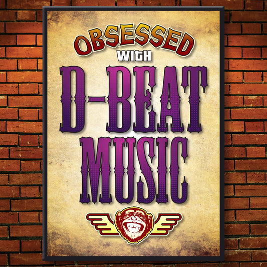 D-Beat - Obsessed Art Poster + Birthday / Greetings Card