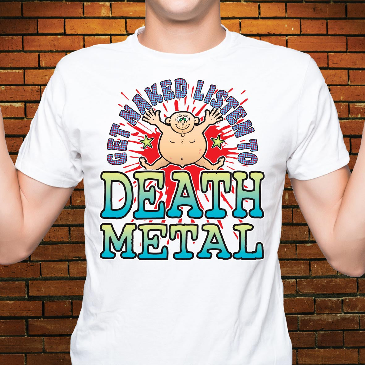 Death Metal Funny Slogan Cotton T-Shirt