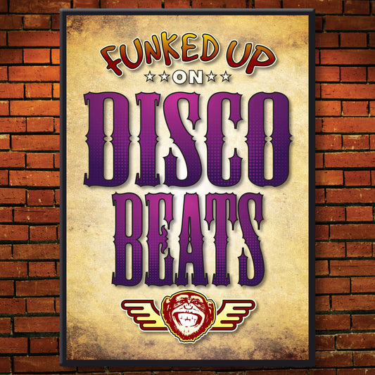 Disco Beats Art Print / Poster / Birthday Card / Greetings Card