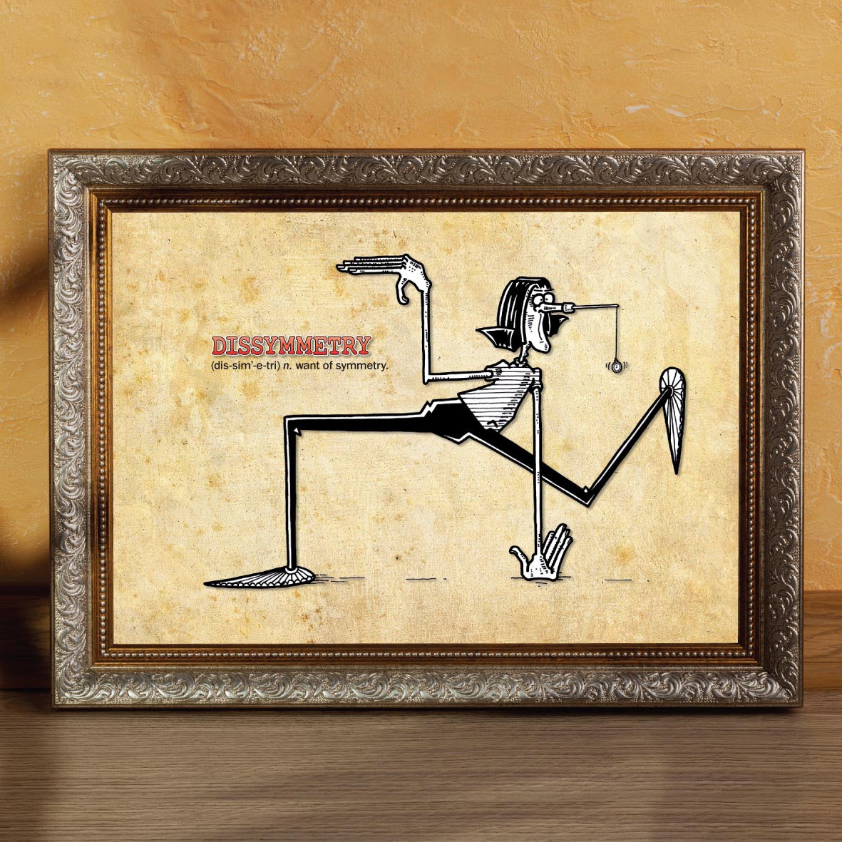 Dissymmetry Cartoon Art Print