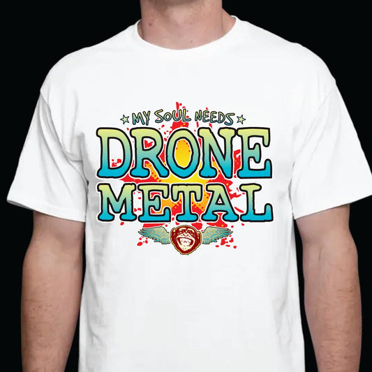 Drone Metal Cotton T-Shirt