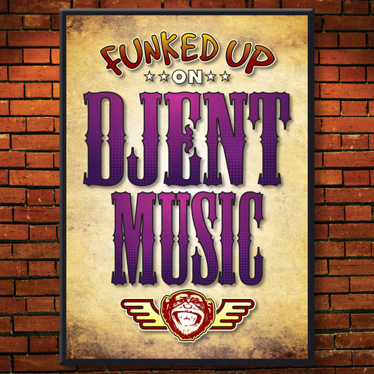 Djent Music Art Print / Poster / Birthday Card / Greetings Card