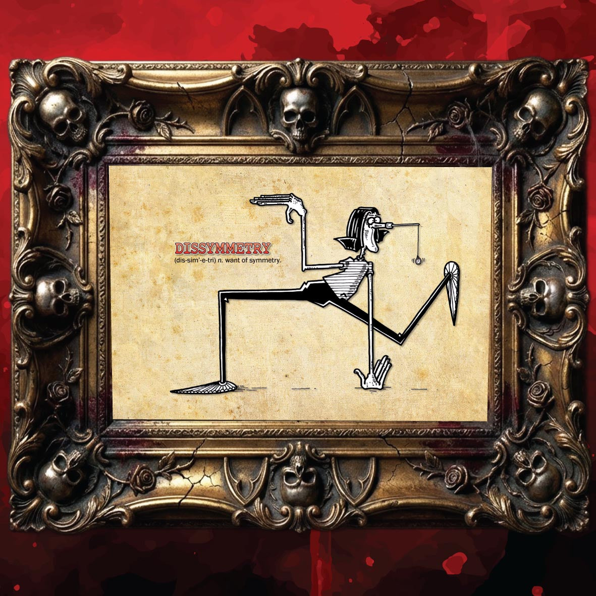 Dissymmetry Cartoon Art Print