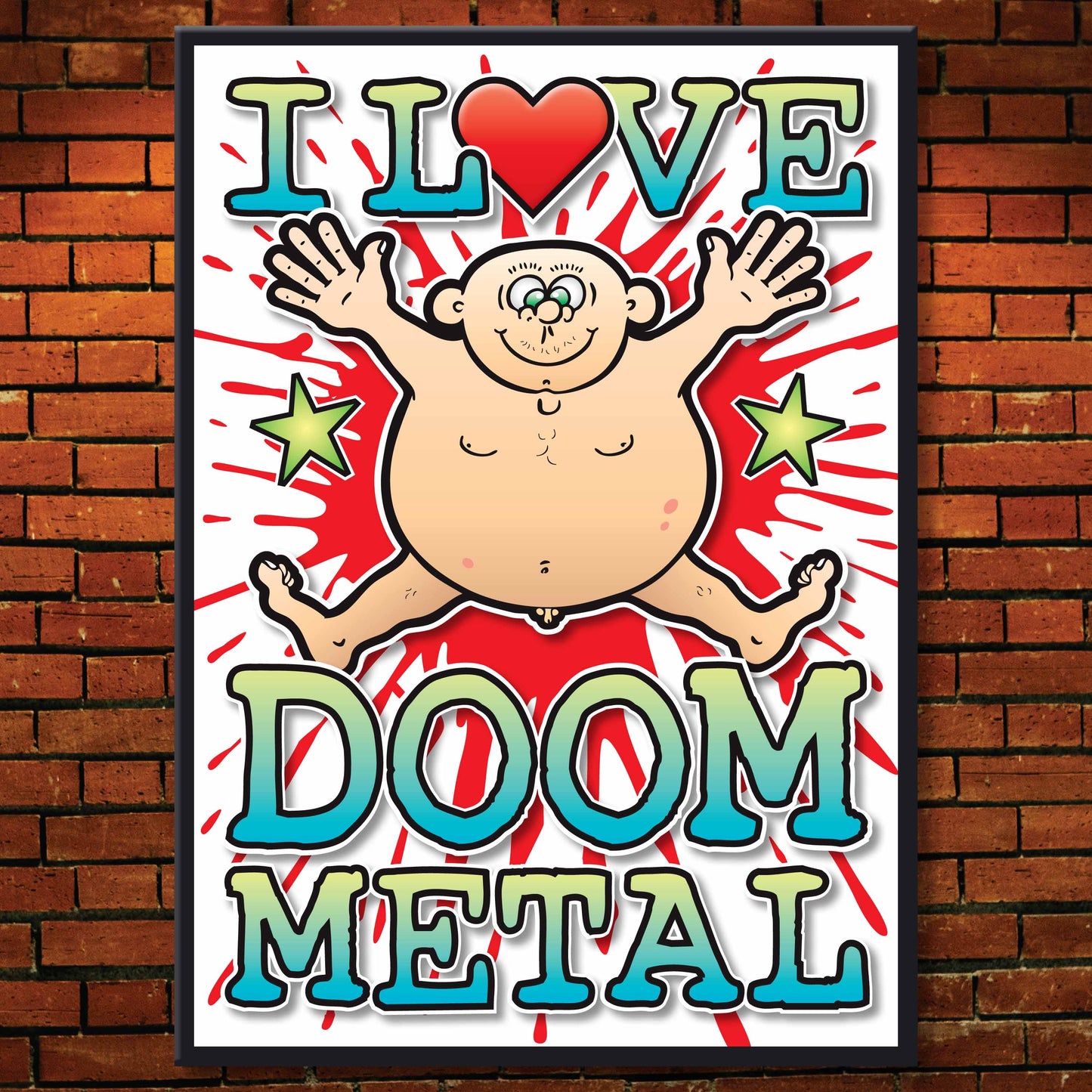 Doom Metal Art Print / Love Music Poster / Wall Décor / Rock Guru