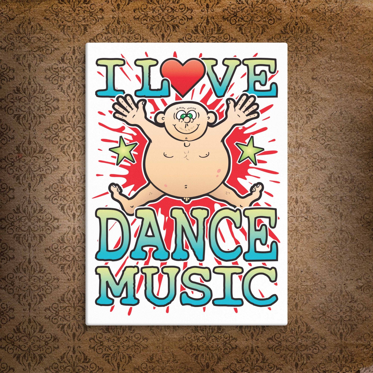 Dance Music Canvas Print 30x40cm