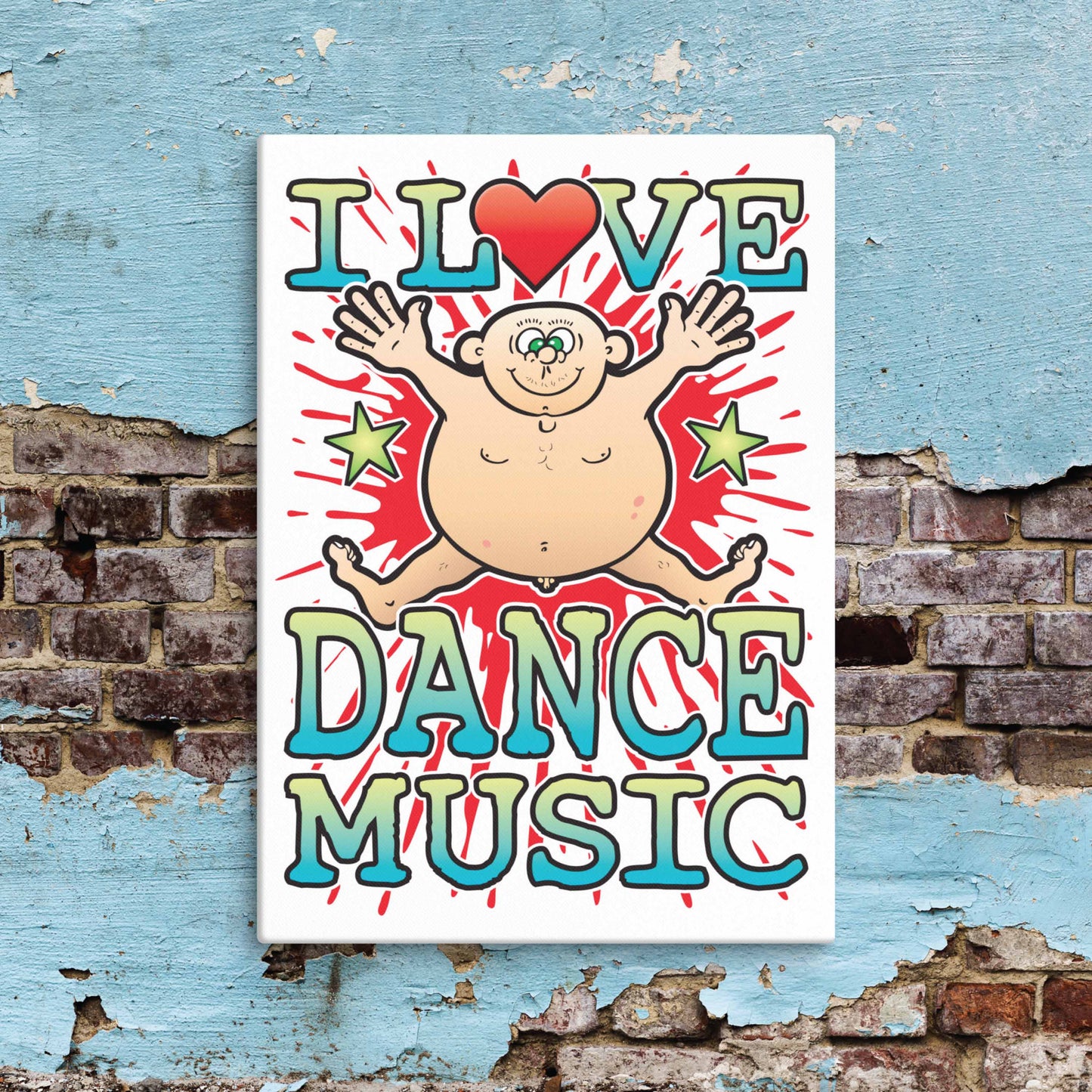 Dance Music Canvas Print 30x40cm