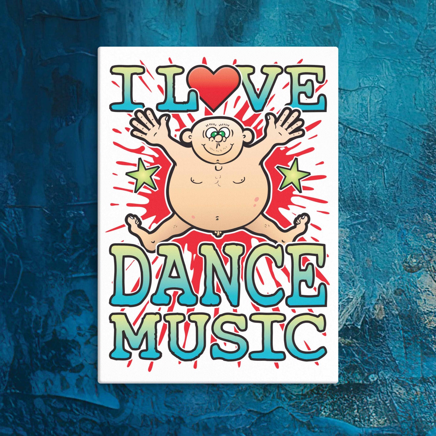 Dance Music Canvas Print 30x40cm