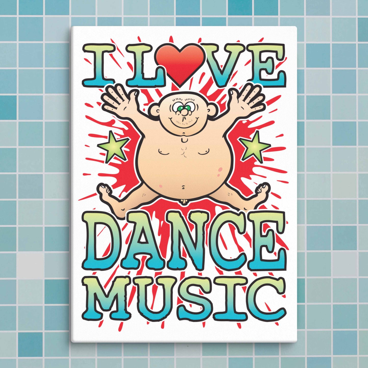 Dance Music Canvas Print 30x40cm