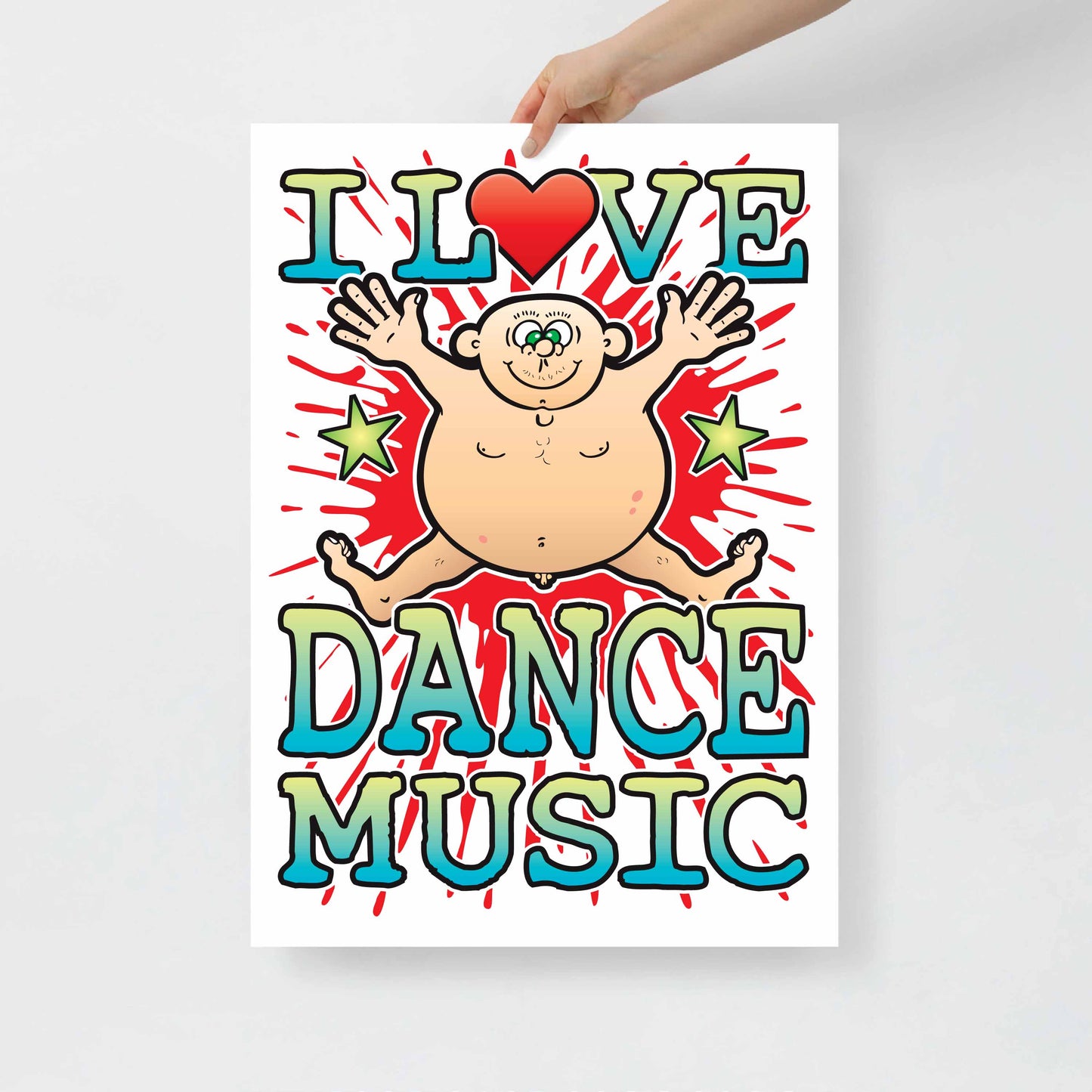 Dance Music 50x70cm Wall Art / Love Music Poster