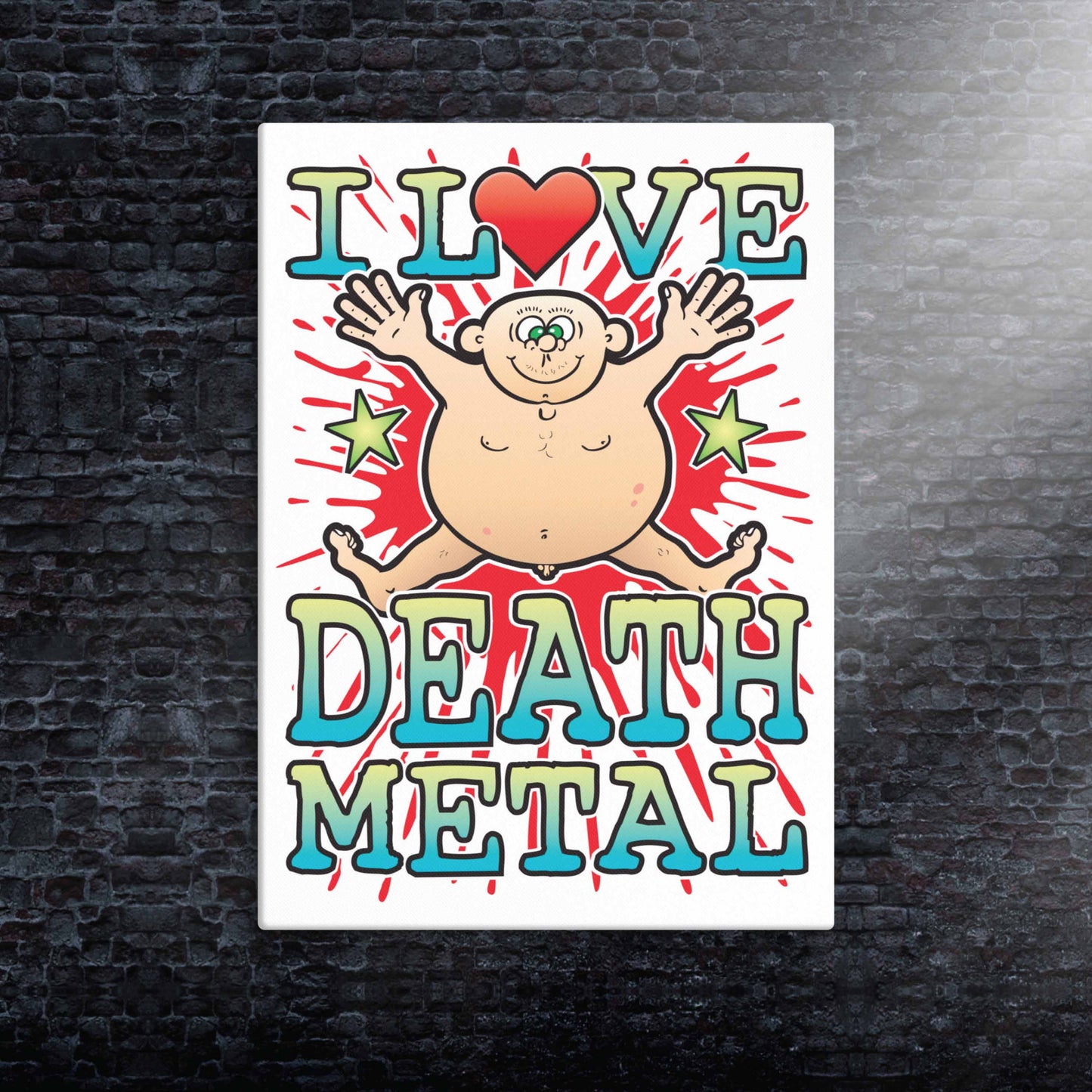 Death Metal Canvas Print 30x40cm