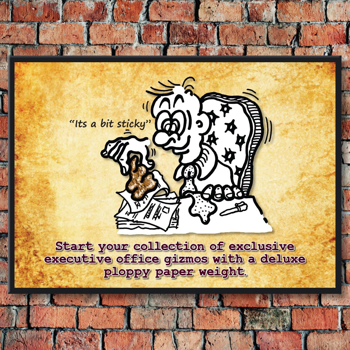 Deluxe Executive Paper Weight Cartoon Art Print