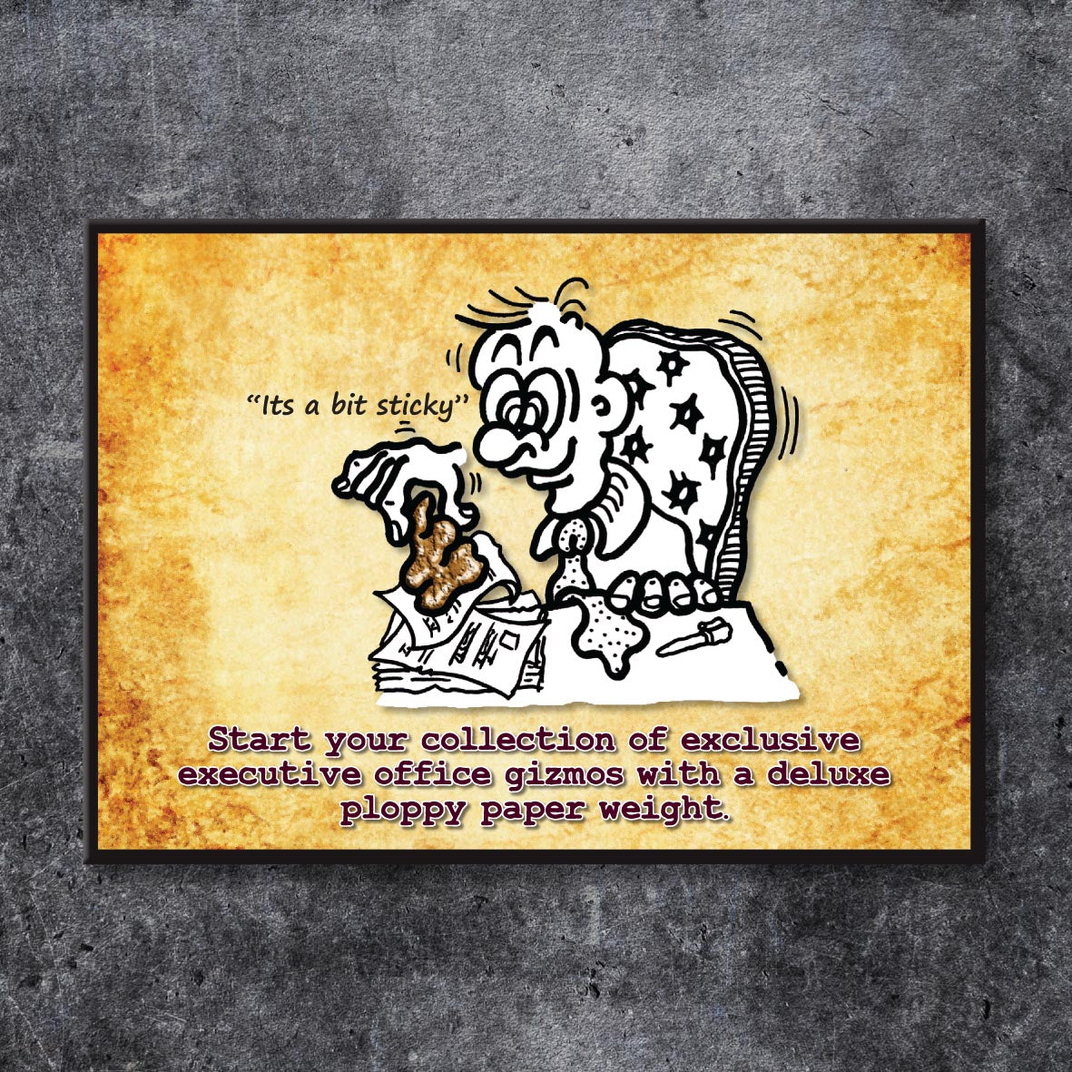 Deluxe Executive Paper Weight Cartoon Art Print