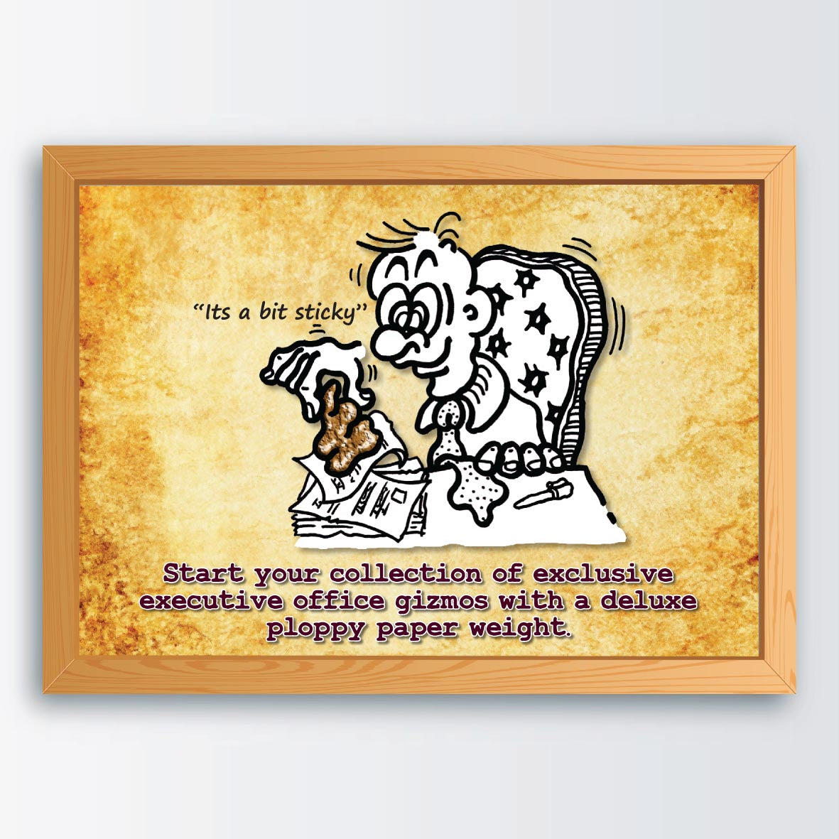Deluxe Executive Paper Weight Cartoon Art Print