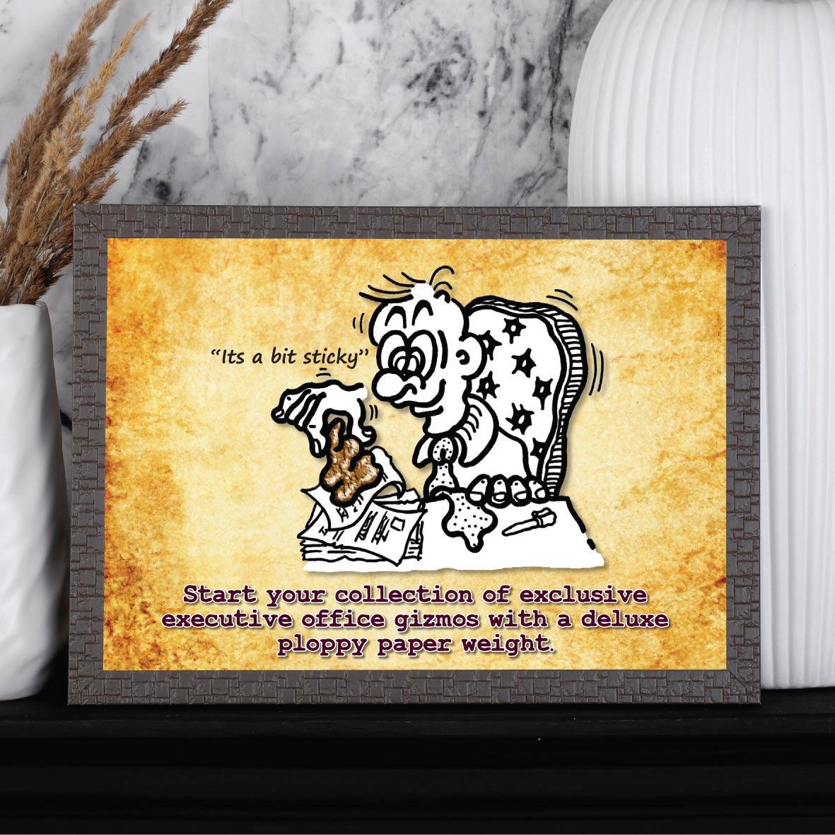 Deluxe Executive Paper Weight Cartoon Art Print