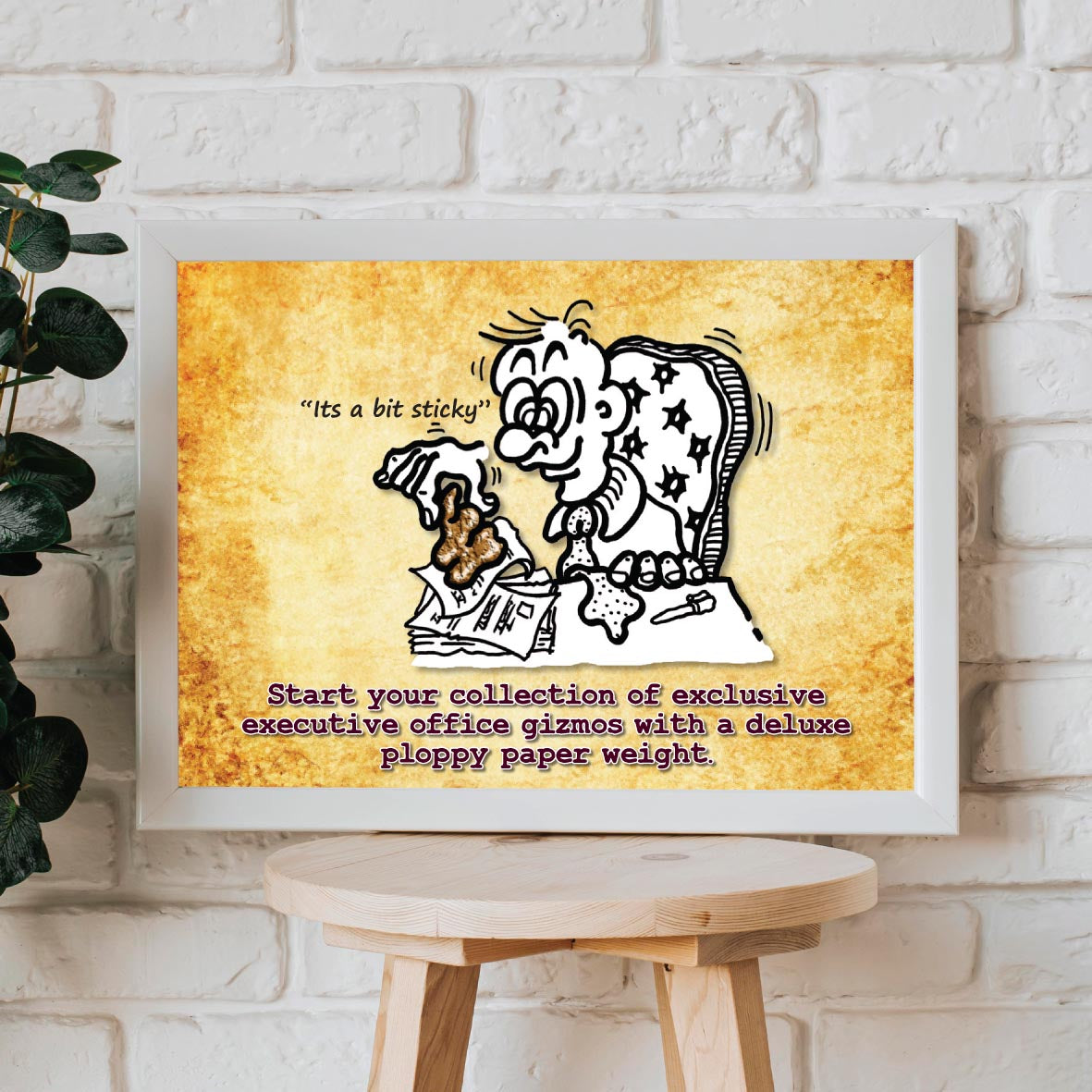 Deluxe Executive Paper Weight Cartoon Art Print