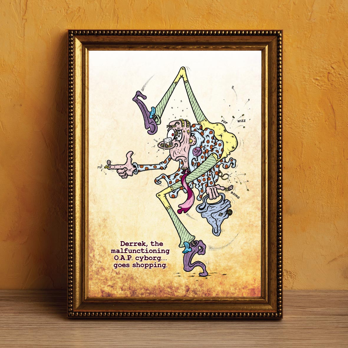 Derrek the Cyborg Art Print
