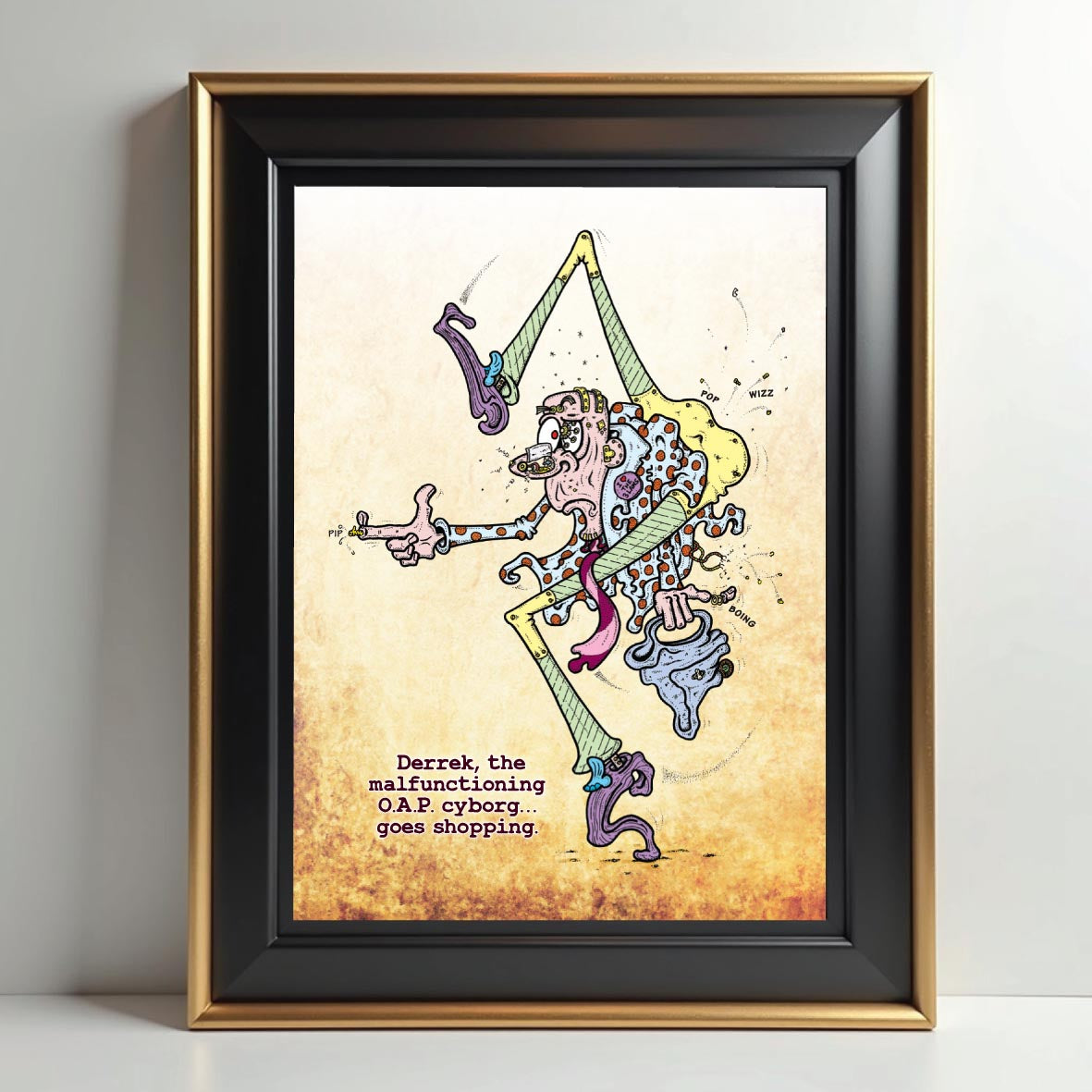 Derrek the Cyborg Art Print