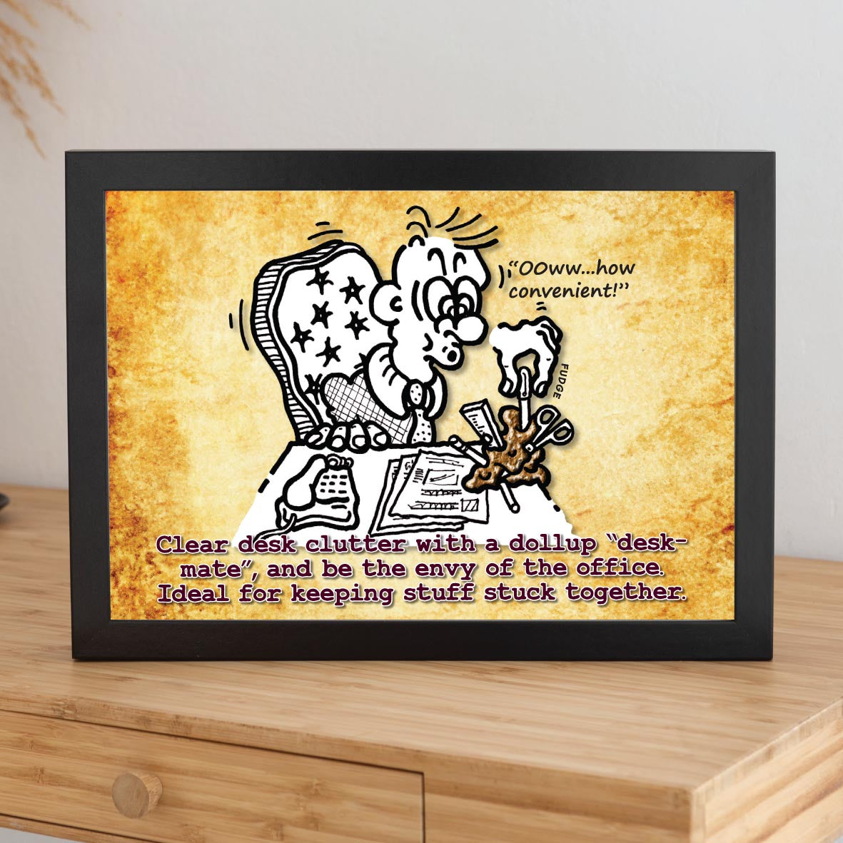 Deluxe Executive Desk Organizer Cartoon Art Print