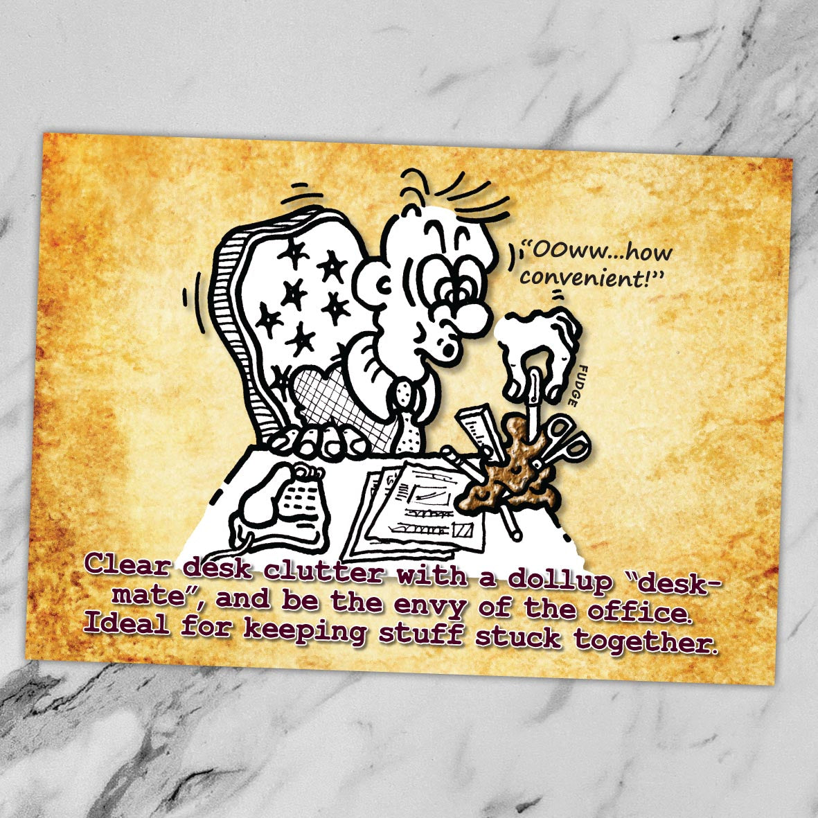 Deluxe Executive Desk Organizer Cartoon Art Print