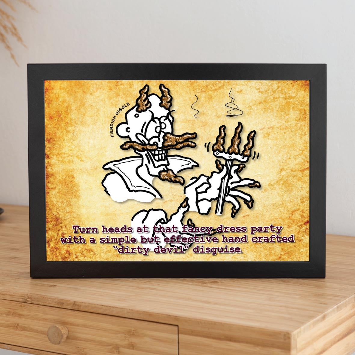 Dirty Devil Cartoon Art Print