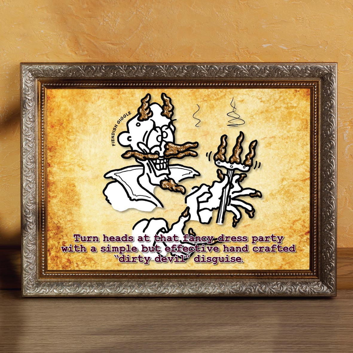Dirty Devil Cartoon Art Print