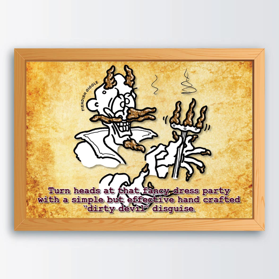 Dirty Devil Cartoon Art Print