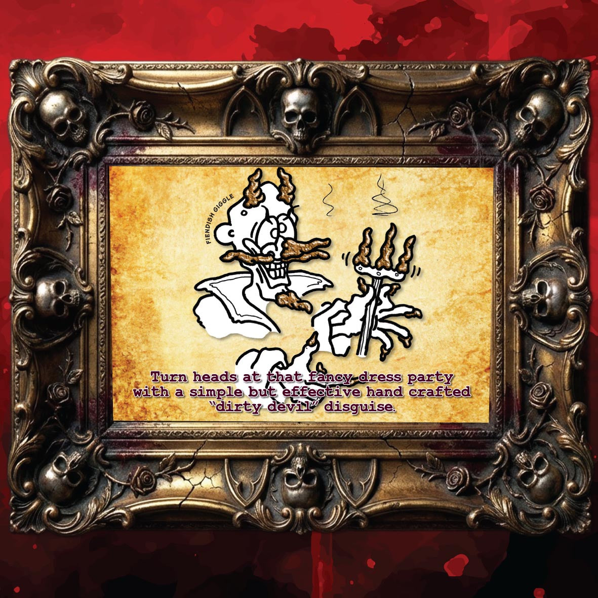 Dirty Devil Cartoon Art Print
