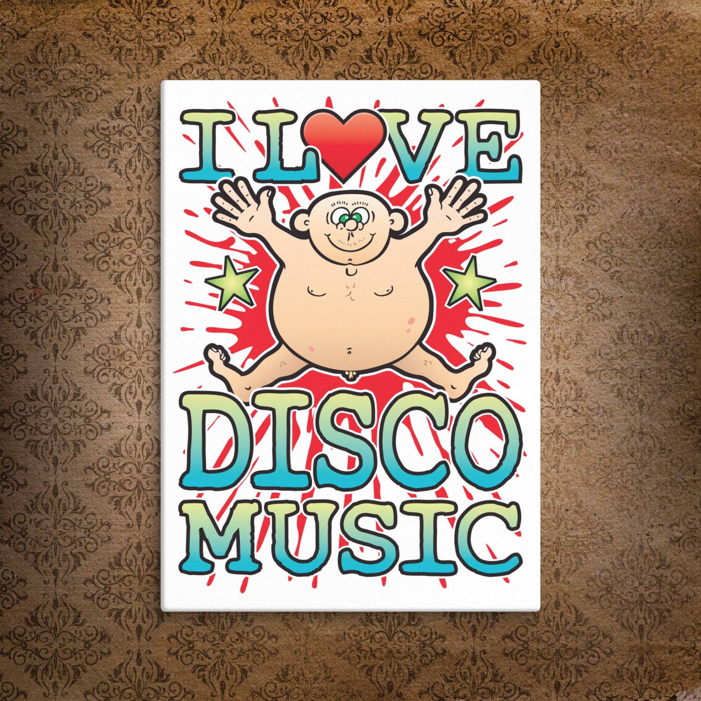 Disco Music Canvas Print 30x40cm