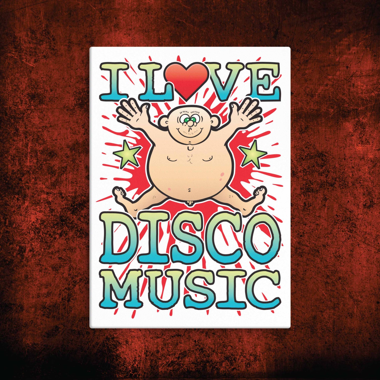 Disco Music Canvas Print 30x40cm