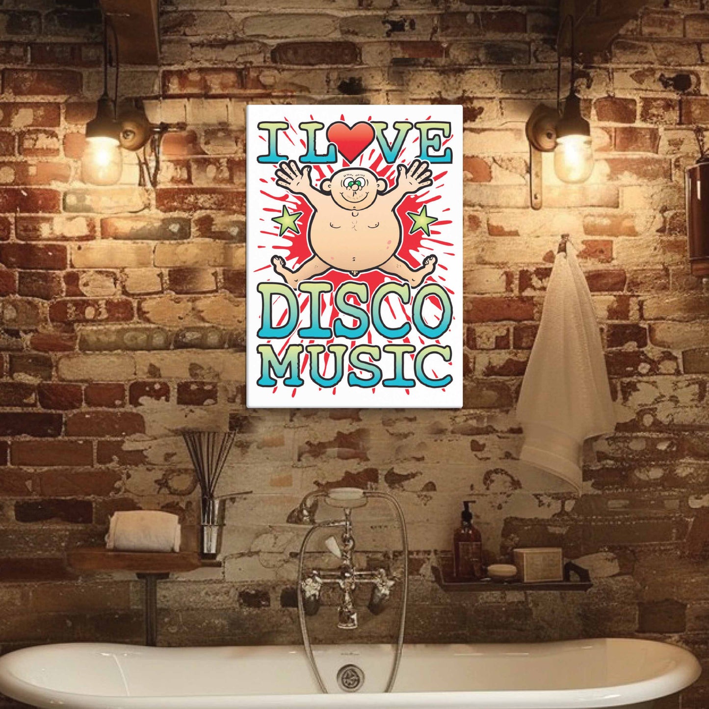 Disco Music Canvas Print 30x40cm