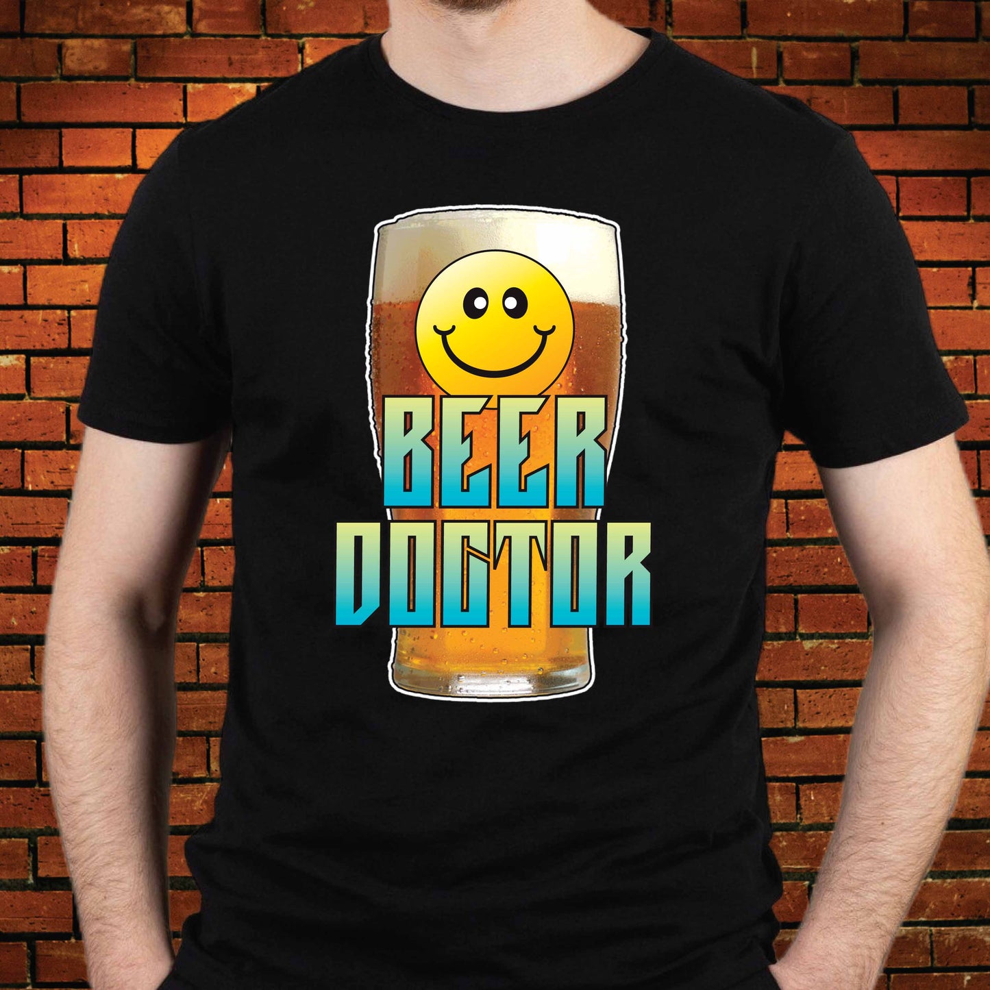 Beer Doctor Funny Slogan Cotton T-Shirt