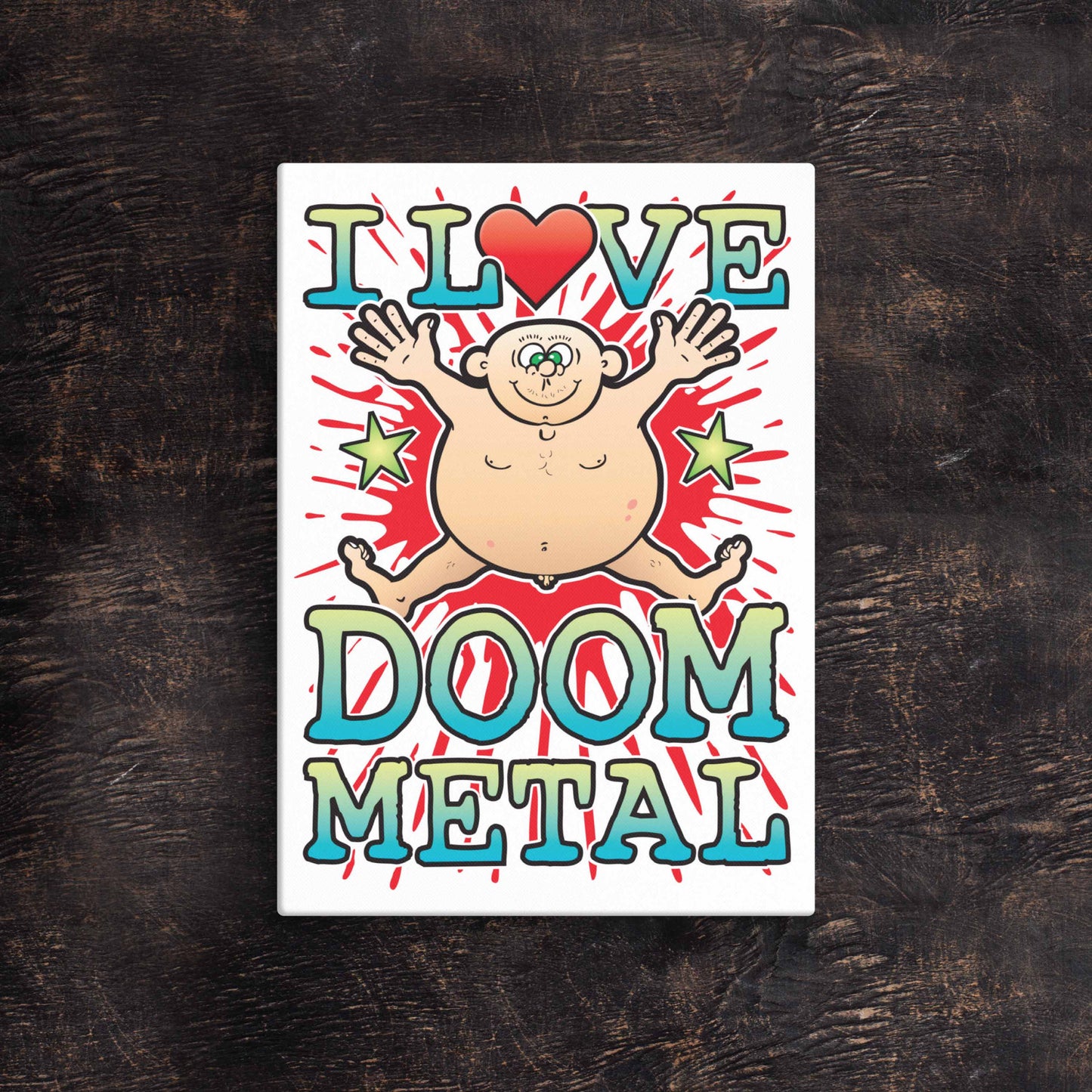 Doom Metal 51x71cm Canvas Print