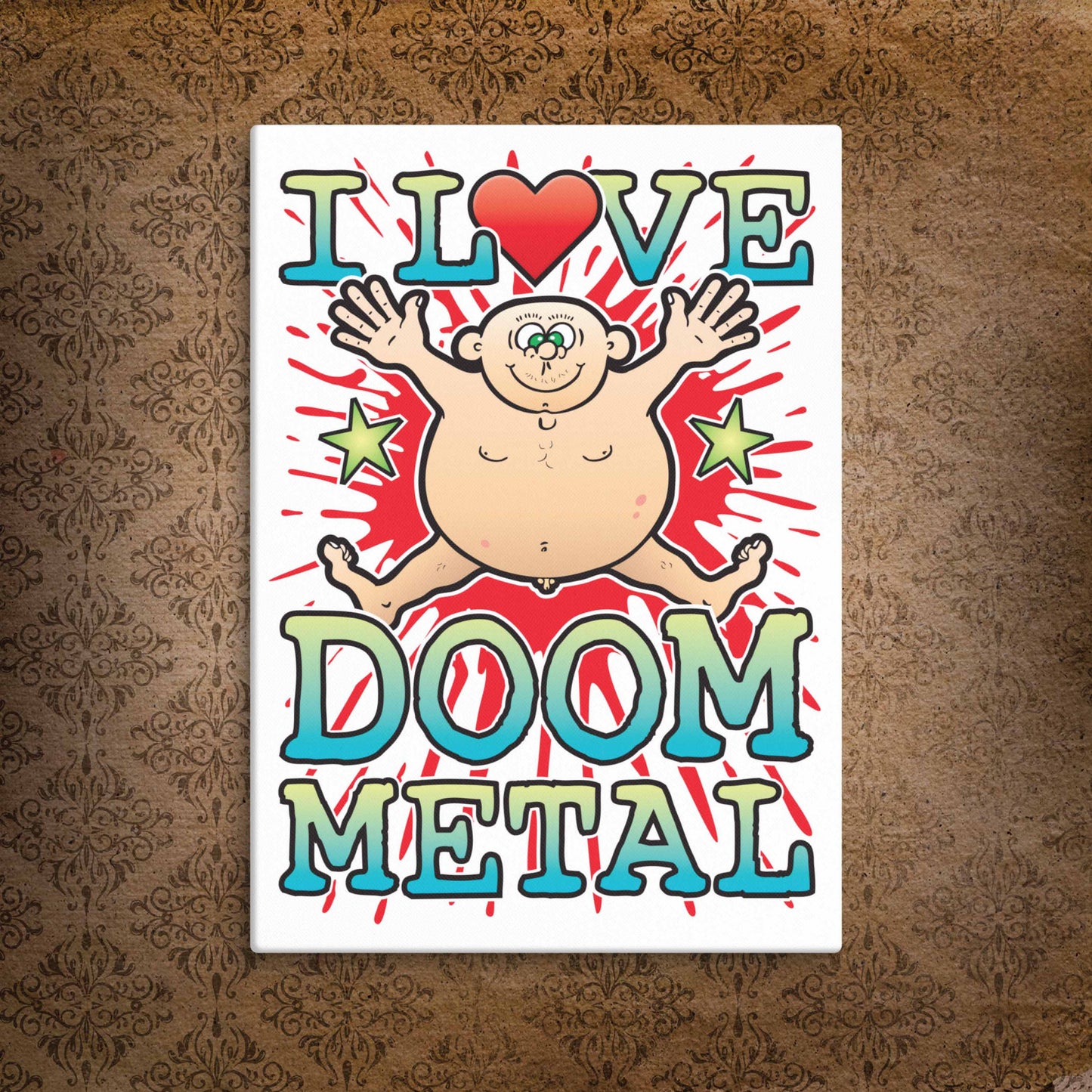 Doom Metal Canvas Print 30x40cm