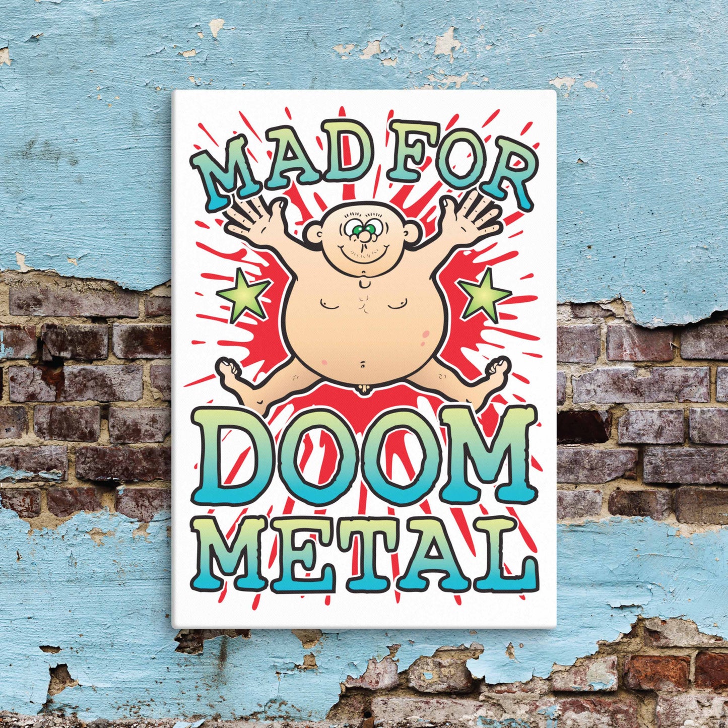 Doom Metal Canvas Print 30x40cm
