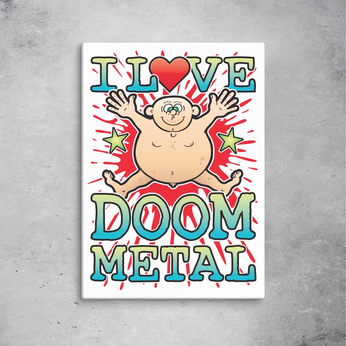 Doom Metal 51x71cm Canvas Print