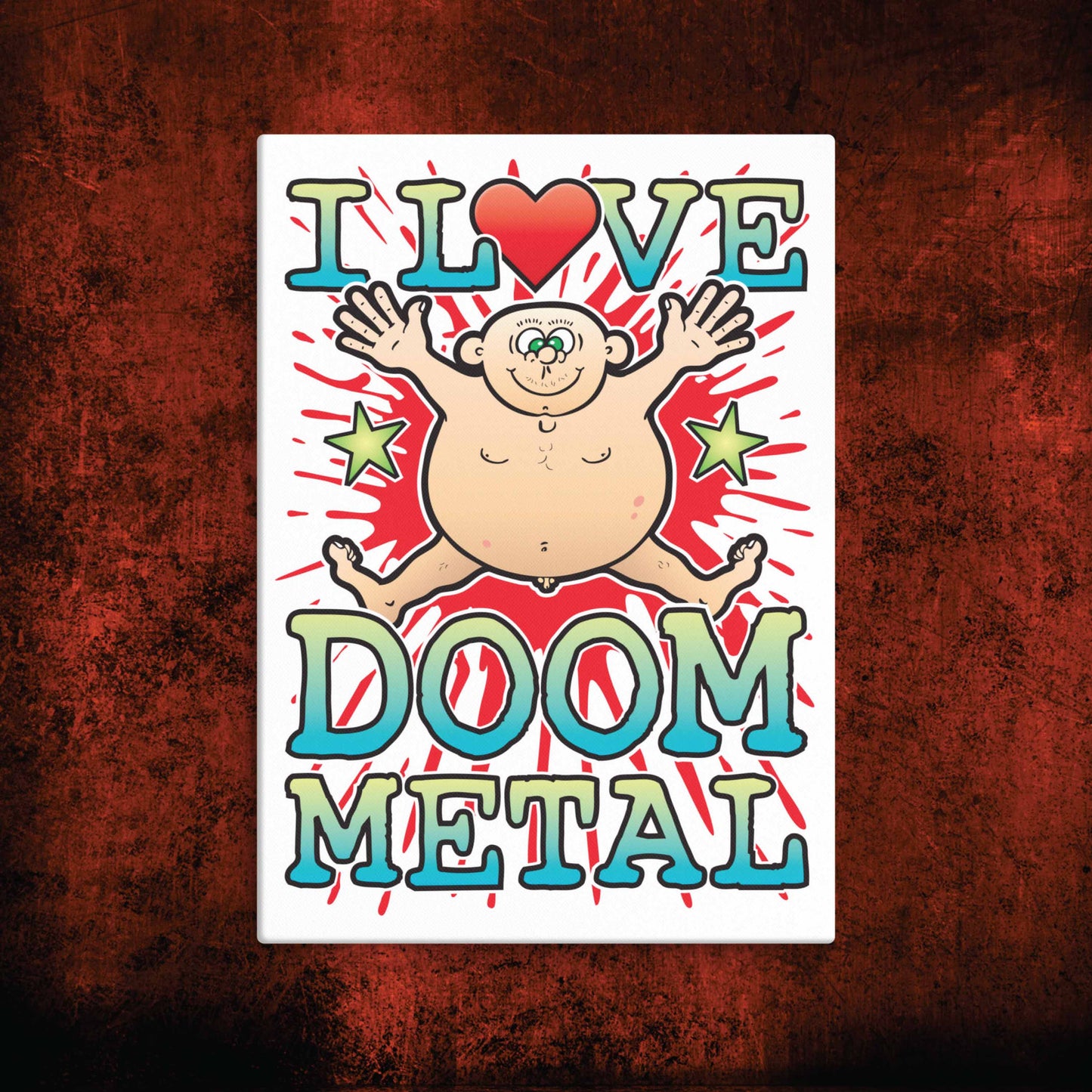 Doom Metal Canvas Print 30x40cm