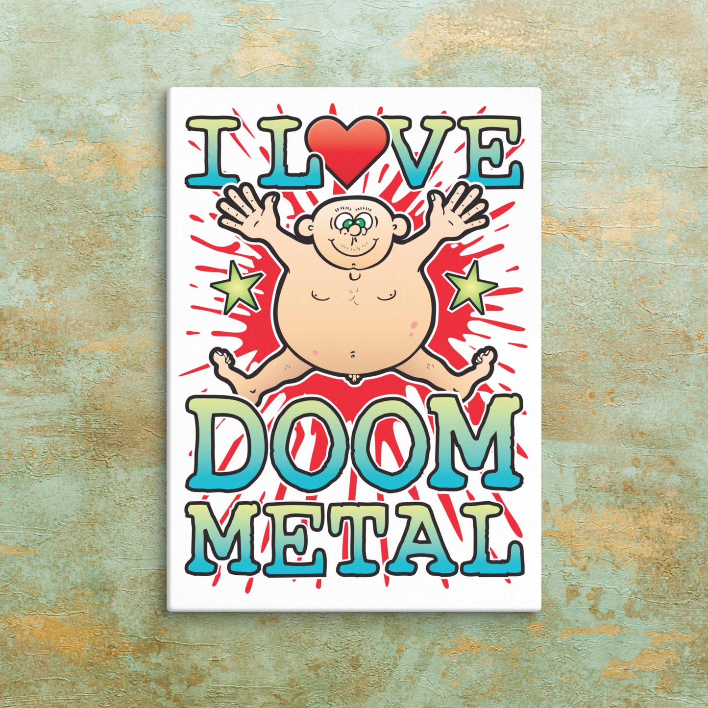 Doom Metal Canvas Print 30x40cm