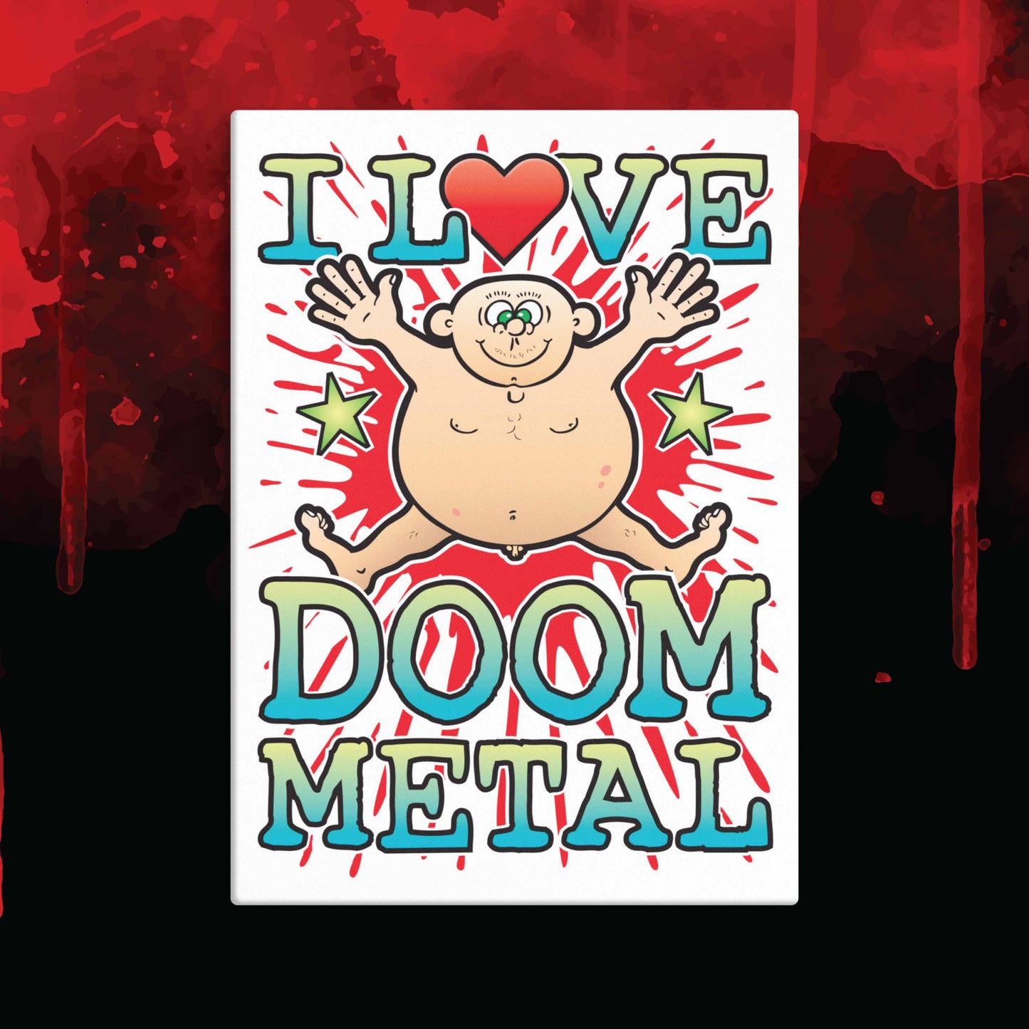 Doom Metal 51x71cm Canvas Print