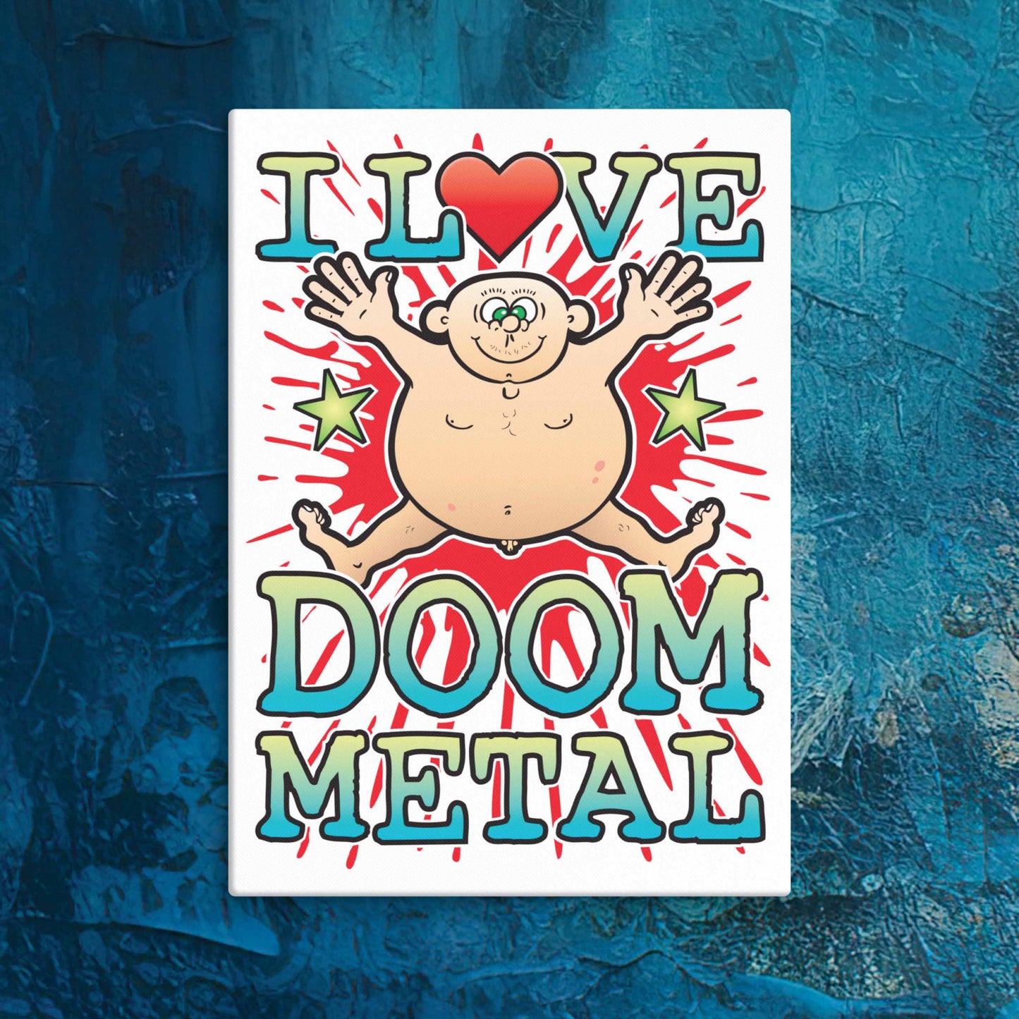 Doom Metal Canvas Print 30x40cm