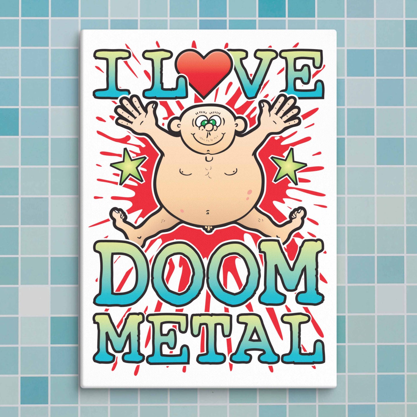 Doom Metal Canvas Print 30x40cm