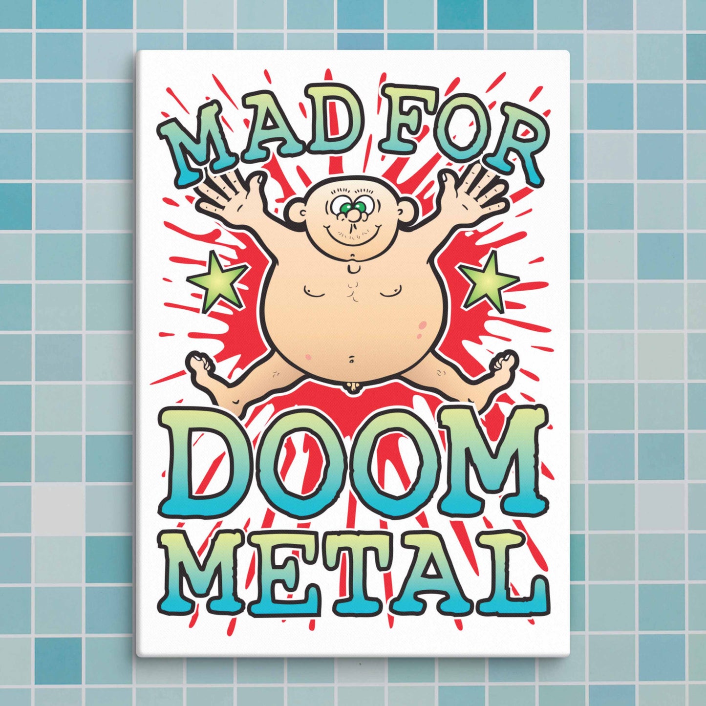 Doom Metal Canvas Print 30x40cm