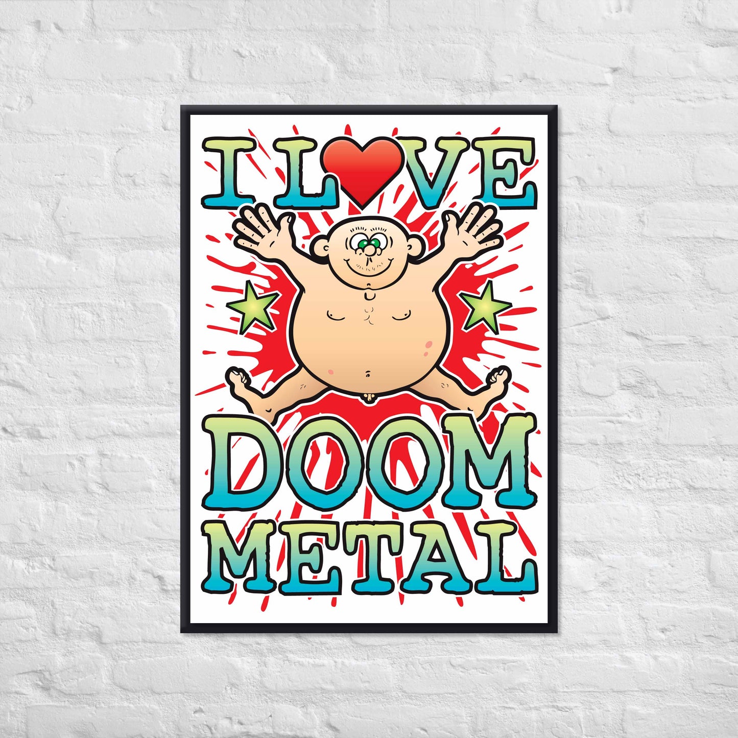 Doom Metal 50x70cm Wall Art / Love Music Poster
