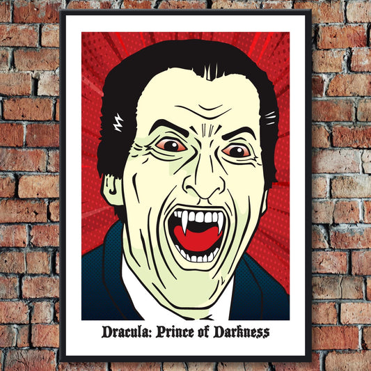 Christopher Lee - "Dracula Prince of Darkness" Pop Art Giclée Print