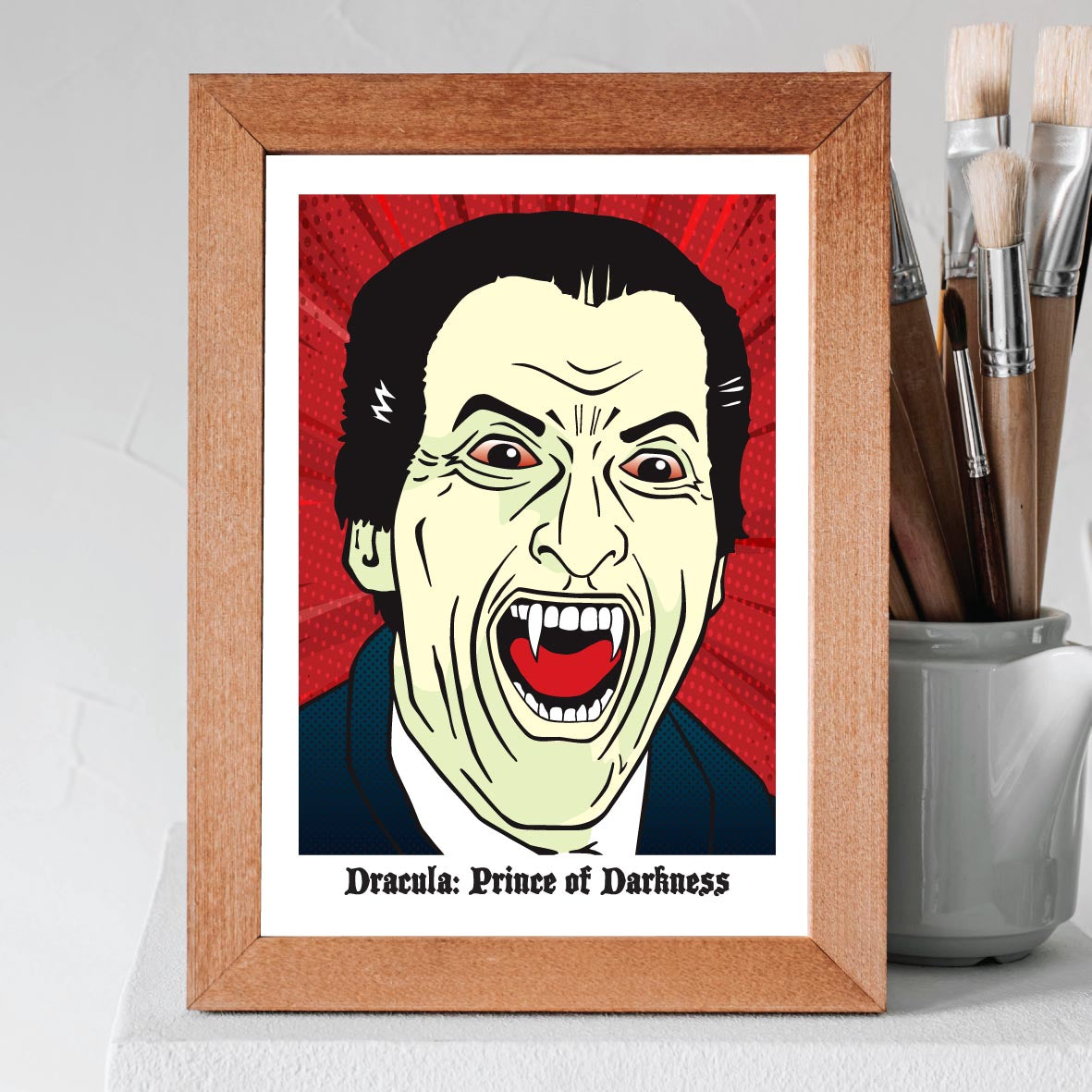 Christopher Lee - "Dracula Prince of Darkness" Pop Art Giclée Print