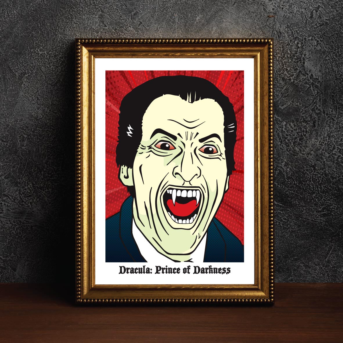 Christopher Lee - "Dracula Prince of Darkness" Pop Art Giclée Print