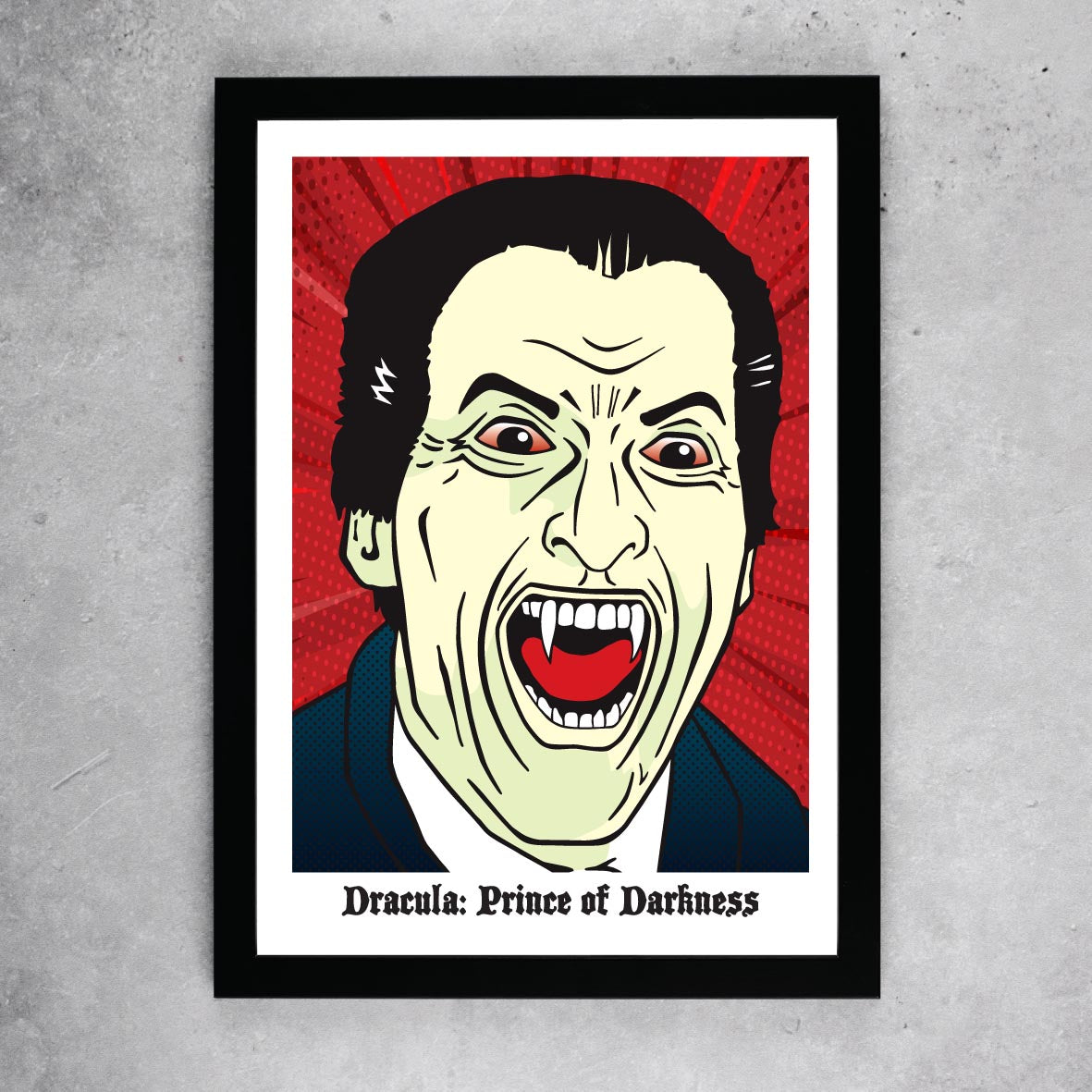 Christopher Lee - "Dracula Prince of Darkness" Pop Art Giclée Print