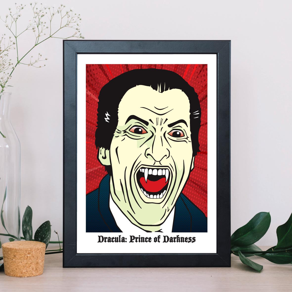 Christopher Lee - "Dracula Prince of Darkness" Pop Art Giclée Print